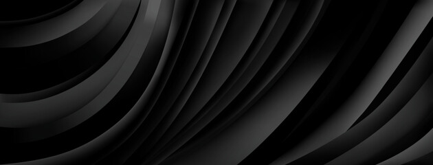 Abstract background of curved black stripes