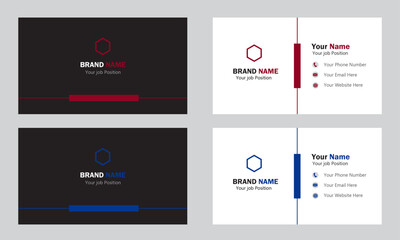 modern business card template, modern template, template design, set of business card, card set