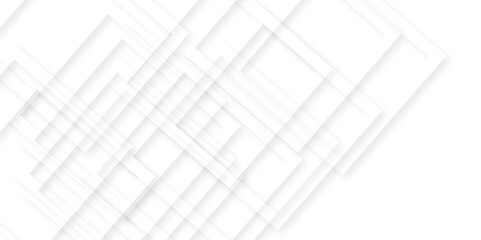 Abstract white and grey geometric overlapping square pattern, design of technology background with shadow. abstract white background with texture pattern perfect for cover, banner, graphics design.