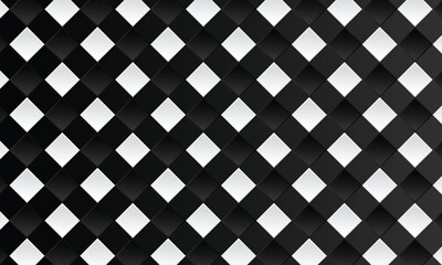 Seamless square pattern. White ceramic tile background. Abstract square mosaic. Vector illustration