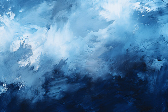 Abstract Blue Watercolor Clouds

