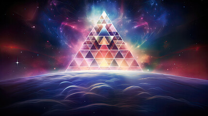 magic spiritual astral sacred geometry new age psychedelic - by generative ai