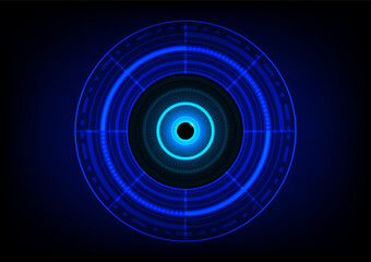 the eye len background with circles