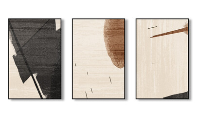 Abstract art poster. Oil painting on canvas. Golden texture. Strokes of paint. modern Art. Colorful canvas.