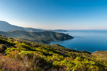 Landscape with Capo Rosso, Corsica island, France