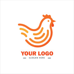 Fototapeta na wymiar Illustrastion of a logo chicken