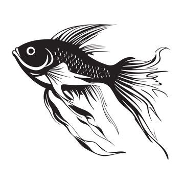 Decorative Fish Vector Image, Art and Design
