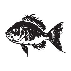 Decorative Fish Vector Image, Art and Design