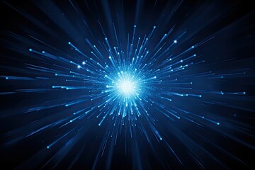 Obraz premium blue star burst animation for background