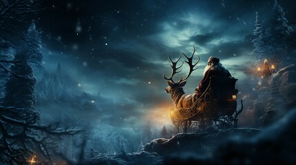 Christmas Santa Claus Gift Winter Snow