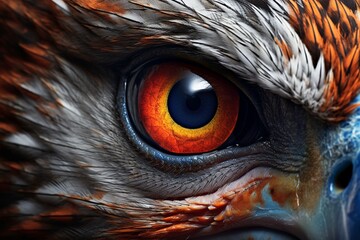 Close-Up of Two Eagle Eye