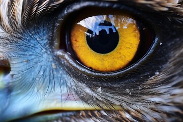Close-Up of Two Eagle Eye