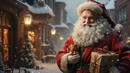 Christmas Santa Claus Gift Winter Snow
