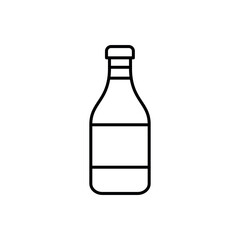 Ketchup Bottle Icon Vector Design Template