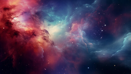 Obraz na płótnie Canvas Cosmic Nebula Dreamscape
