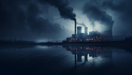 Industrial Nightscape
