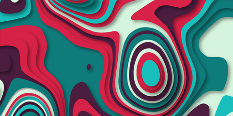 Abstract colorful paper cut background design .Abstract vector seamless pattern with shadows Trendy multicolor contemporary design for prints,flyers,banners,brochures,invitations,covers.