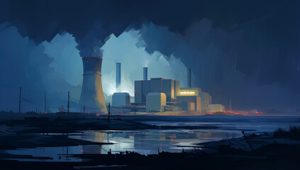 Industrial Nightscape
