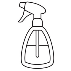 Laundry softener sprayer line icon
