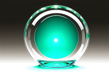 round transparent glass
