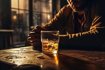 alcoholics and other alcoholism Generative AI - obrazy, fototapety, plakaty