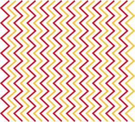 Red and Yellow Zigzag Seamless Pattern. Christmas chevron pattern seamless background texture in red and yellow.