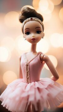 Plastic Doll Portrait With A Toy Ballerina Outfit, Background Image, Best Phone Wallpapers