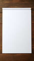 clean blanc white paper on a table, mockup, white paper mockup, paper, writing, template