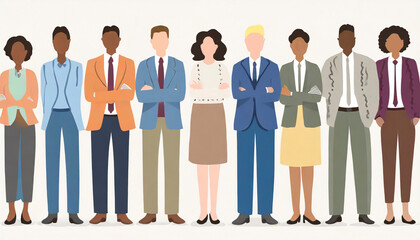 <イラスト>DE&I（ダイバーシティ・エクイティ＆インクルージョン）