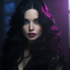 Cinematic Portrait of a Mysterious Gothic Woman