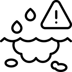 Oil contamination icon