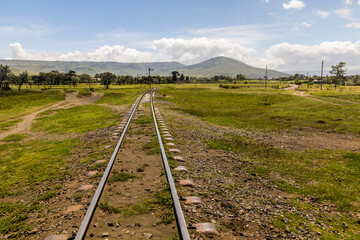 Railway tracks in Longonot, Kenya