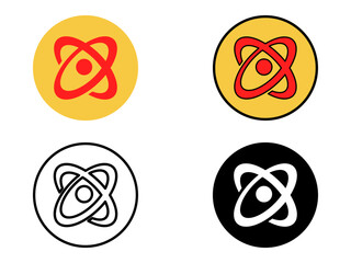 Illustration of Nelclear flat vector icon illustration