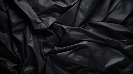  a black background with a very large amount of black material.  generative ai