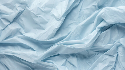  a very large sheet of blue paper that is very wrinkled.  generative ai