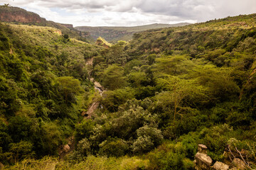 Fototapeta premium Gorge in the Hell's Gate National Park, Kenya