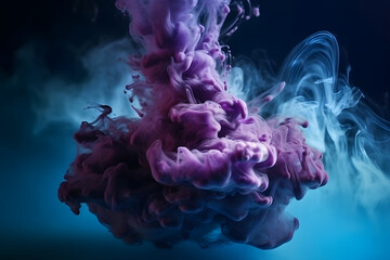 Close-up background of colored smoke. 