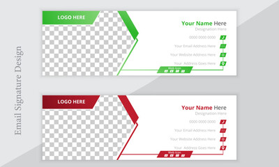 Creative Email Signature Design Template Here. 
