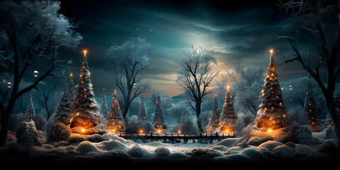 Fantastic Christmas landscape