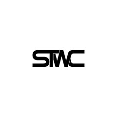 Obraz premium stwc lettering initial monogram logo design