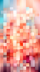  Mosaic of colorful polygons in pastel tones to use as a mobile wallpaper