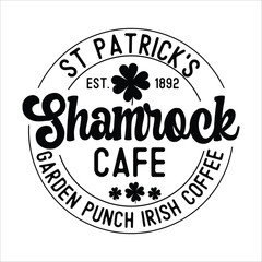St. Patrick's Est. 1892 shamrock Cafe garden punch Irish coffee  