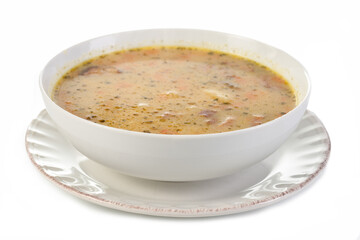 Warm potato soup