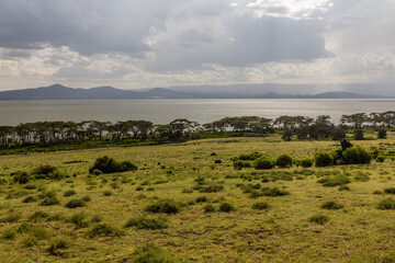 View of Naivasha lake from Crescent Island, Kenya