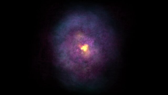 star explosions in space with colorful lights