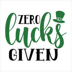 zero lucks given