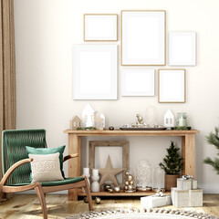 Christmas frame mockup gallery