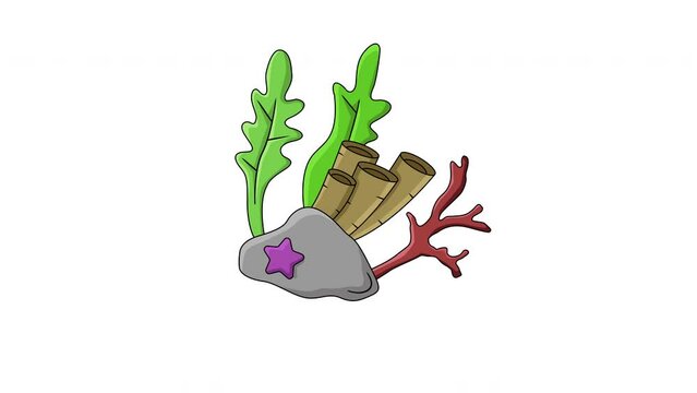 animated video of the coral reef icon