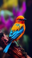 Obraz premium Beautiful Rare North American Bird 