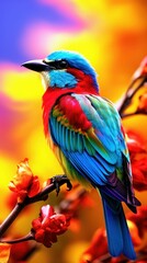 Obraz premium Beautiful Rare North American Bird 